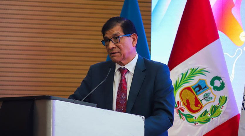 Juan Pichigua, viceministro de Economía, durante el Foro XXI Expo Pyme 2023.