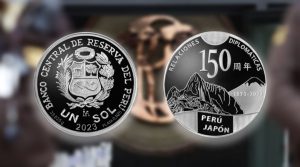 BCR presenta moneda alusiva al 150 aniversario de relaciones diplomáticas entre Perú y Japón