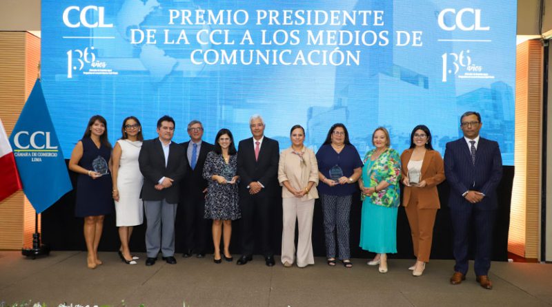 Se entregó Premio Presidente de la CCL a medios de comunicación por su aporte al desarrollo económico