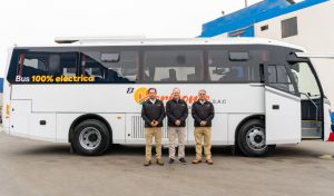 Minera Poderosa recibe su primer bus eléctrico