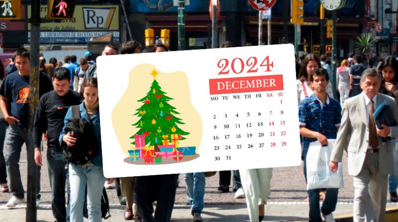 Diciembre 2024: Conoce cuántos días no laborables restan