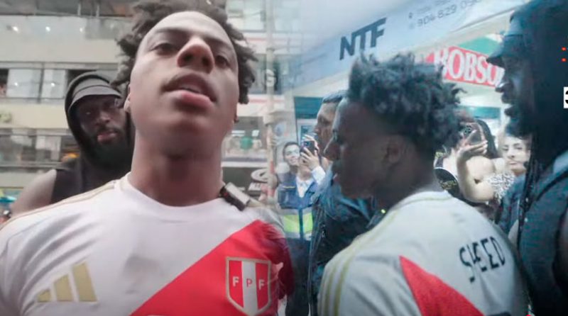 Speed llegó a Gamarra pero tuvo que retirarse rápido por aglomeración