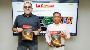 Lacamara.pe fue presentada por Eduardo Guerrero, director de Comunicaciones, y Pablo Ramírez, gerente de Innovación y Tecnologías de la Información de la CCL.