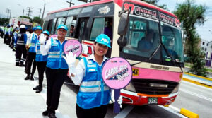 ATU lanza carril bus rosado en av. Tomás Valle
