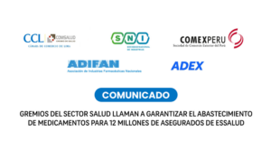 Gremios piden garantizar el abastecimiento de medicamentos en Essalud