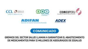 Gremios piden garantizar el abastecimiento de medicamentos en Essalud