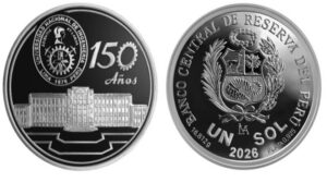 BCRP pone en circulación moneda de plata por el 150 aniversario de la UNI